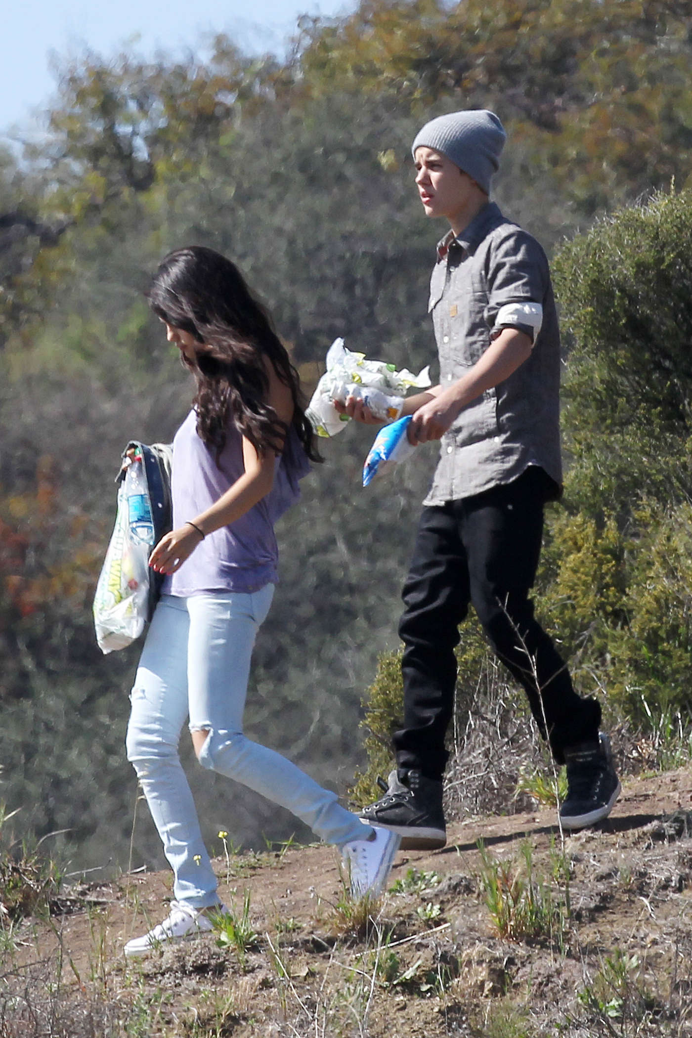 Selena Gomez 2012 : Selena Gomez With Bieber in Griffith Park – Los Angeles-03